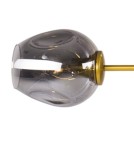 Designer pendant lamps - Step into Design MODERN ORCHID-9 gold-gray pendant lamp 150cm - product 4
