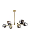 Step into Design MODERN ORCHID-9 gold-gray pendant lamp 150cm