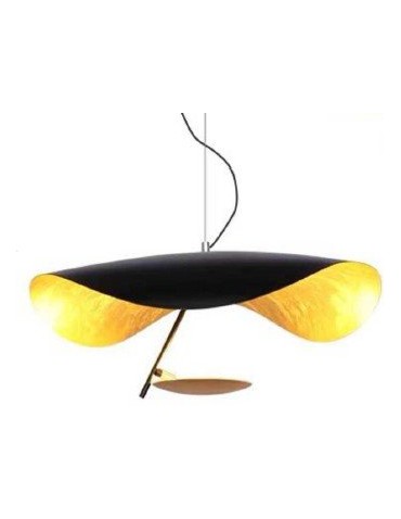 Step into Design Lampa wisząca ENIGMA LED czarno złota 40cm