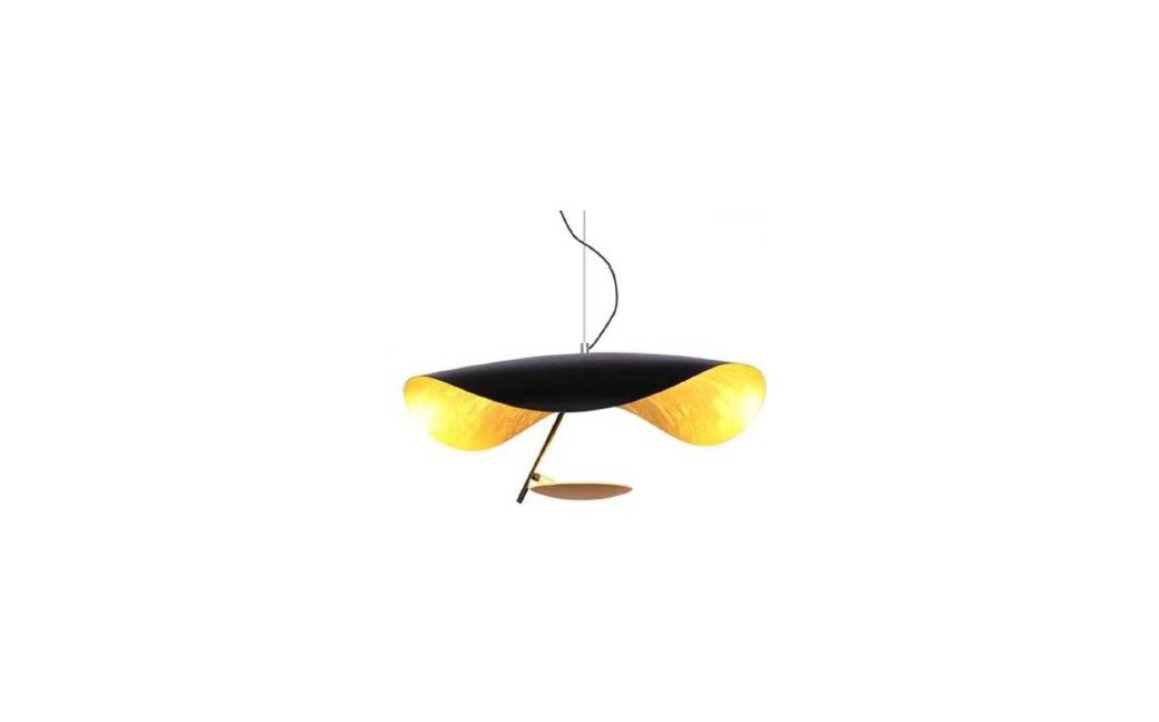 Step into Design Lampa wisząca ENIGMA LED czarno złota 40cm