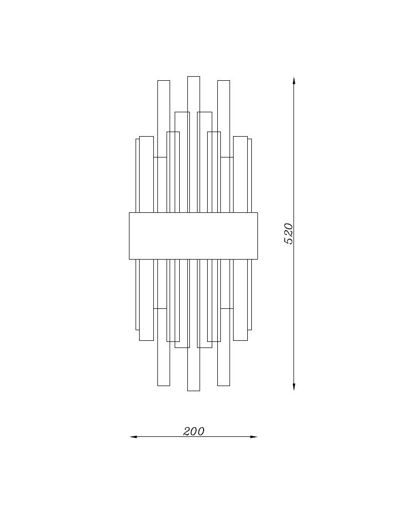 Glamour wall lamps - Step into Design MIRACOLO gold 50cm wall lamp. - product kolory-swiatla.pl 3