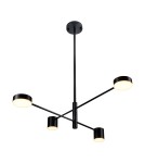 LED pendant lamps - Step into Design CLEX pendant lamp - 4P LED black 100cm - product 1