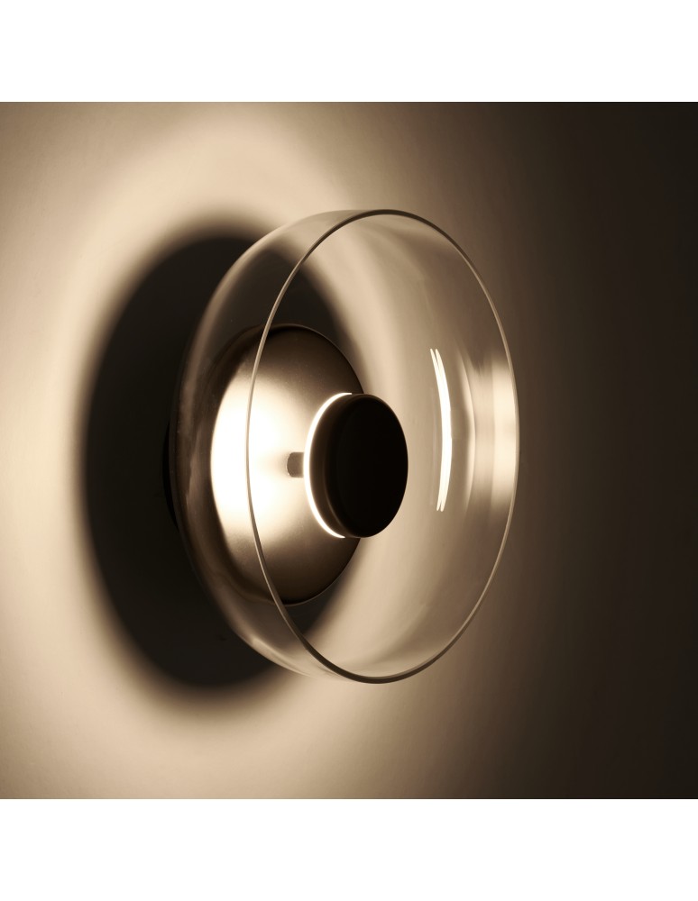 Designer wall lamps - Step into Design DISCO LED wall lamp black 23cm - product kolory-swiatla.pl 2