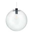 Pendant lamps spheres - Step into Design TONDA pendant lamp black 40cm  - product 1