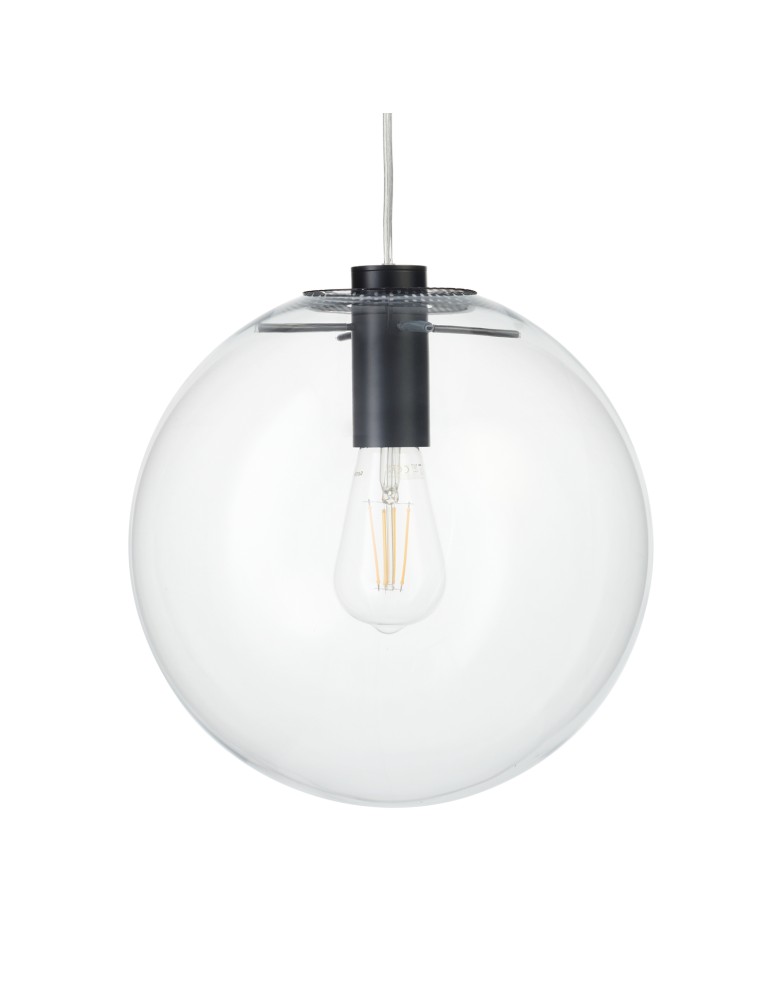 Pendant lamps spheres - Step into Design TONDA pendant lamp black 30cm - product kolory-swiatla.pl 3