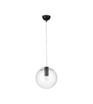 Pendant lamps spheres - Step into Design TONDA pendant lamp black 25cm - product 1