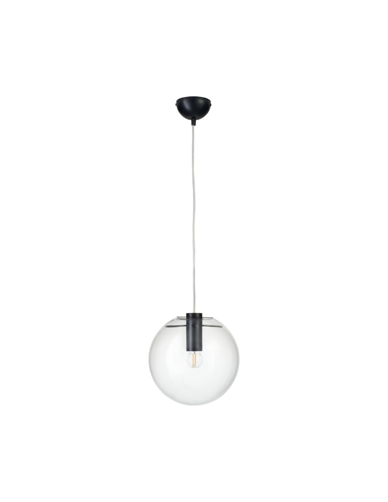 Pendant lamps spheres - Step into Design TONDA pendant lamp black 25cm - product kolory-swiatla.pl 1