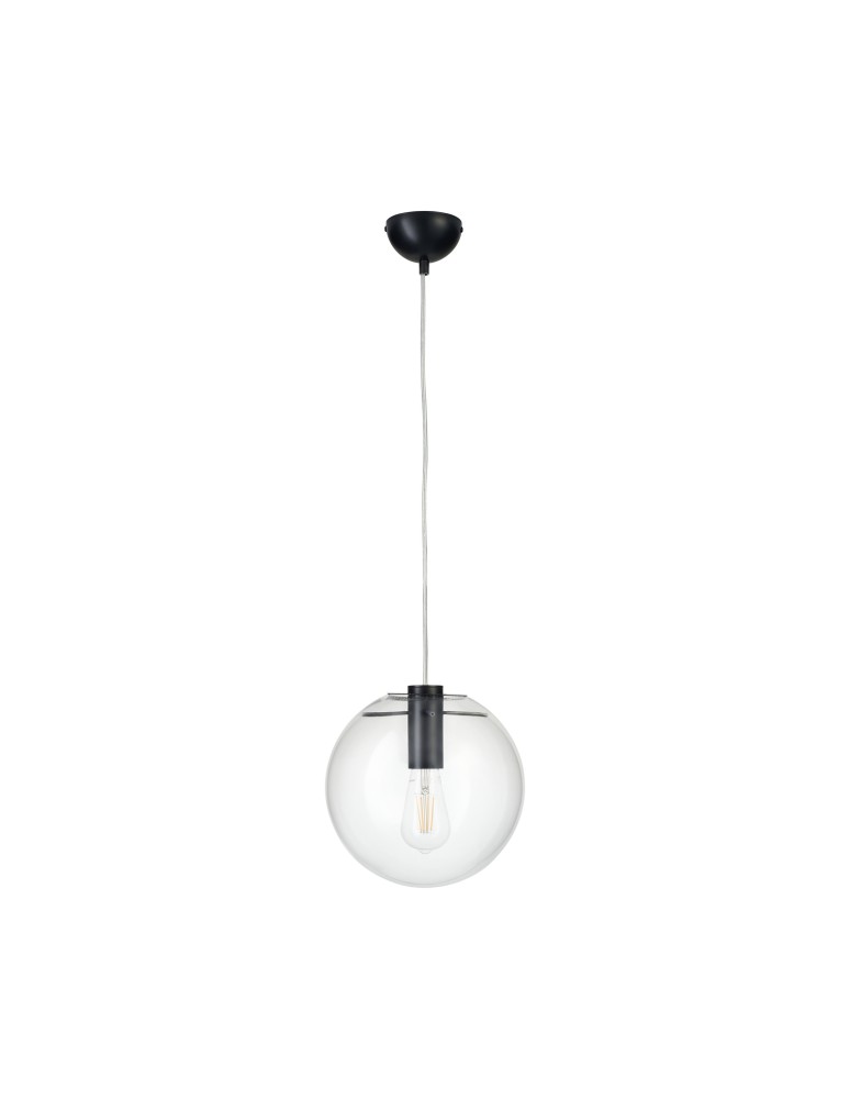 Pendant lamps spheres - Step into Design TONDA pendant lamp black 25cm - product kolory-swiatla.pl 2