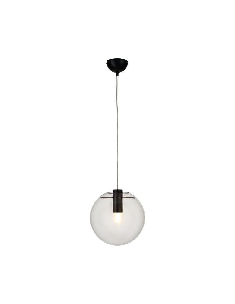 Pendant lamps spheres - Step into Design TONDA pendant lamp black 25cm - product kolory-swiatla.pl 3