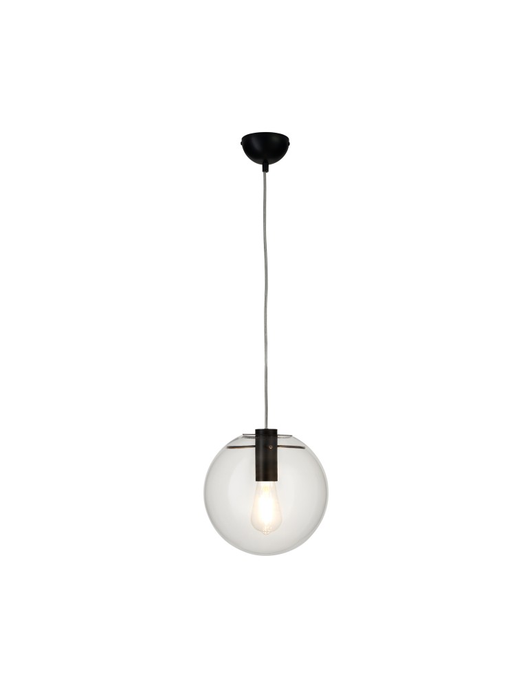 Pendant lamps spheres - Step into Design TONDA pendant lamp black 25cm - product kolory-swiatla.pl 4