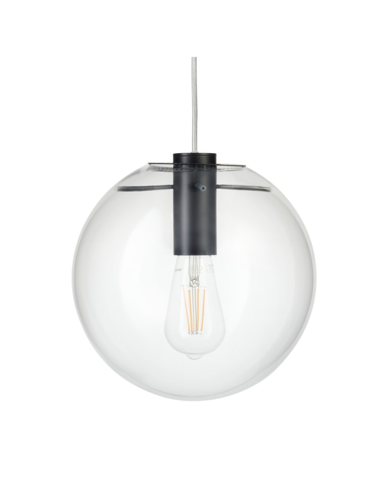 Pendant lamps spheres - Step into Design TONDA pendant lamp black 25cm - product kolory-swiatla.pl 5