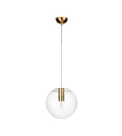 Pendant lamps spheres - Step into Design TONDA gold 25cm pendant lamp  - product 1