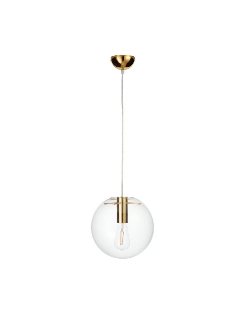 Pendant lamps spheres - Step into Design TONDA gold 25cm pendant lamp  - product kolory-swiatla.pl 3