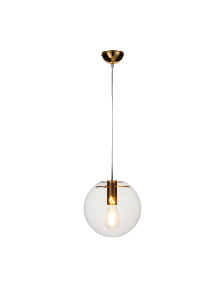 Pendant lamps spheres - Step into Design TONDA gold 25cm pendant lamp  - product kolory-swiatla.pl 5