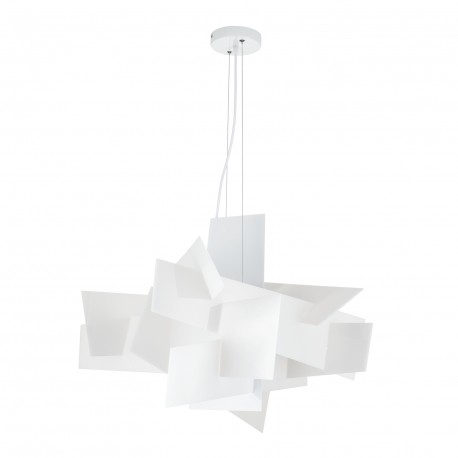 Step into Design Lampa wisząca FAME biała 65cm 