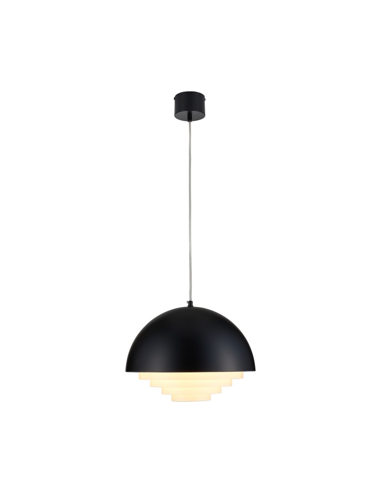 Scandinavian style pendant lamps - Step into Design DIVERSO matte black 35cm pendant lamp     - product kolory-swiatla.pl 4