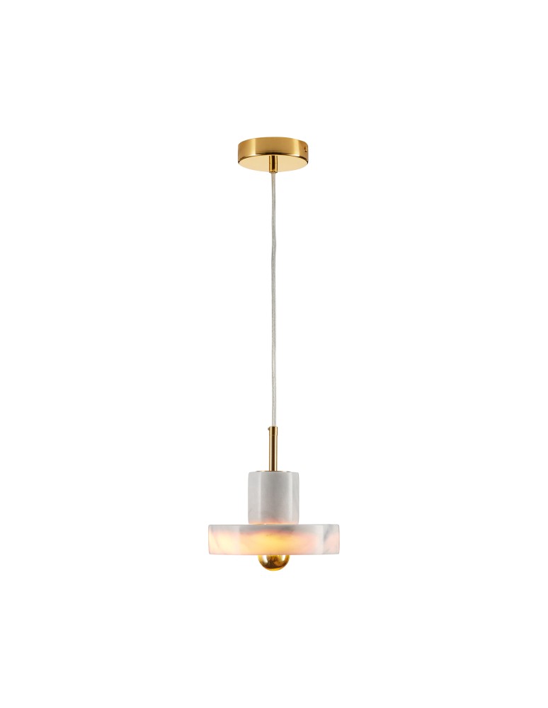 Single pendant lamps - Step into Design UNIVERSO marble gold 18cm pendant lamp     - product kolory-swiatla.pl 2