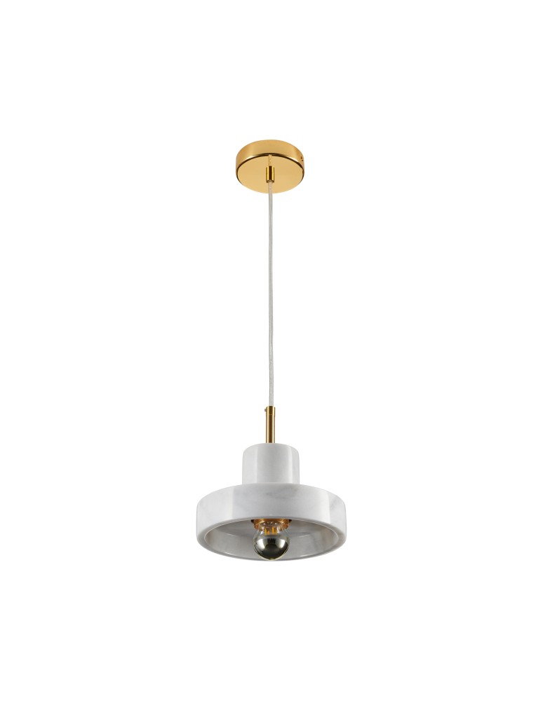 Single pendant lamps - Step into Design UNIVERSO marble gold 18cm pendant lamp     - product kolory-swiatla.pl 5