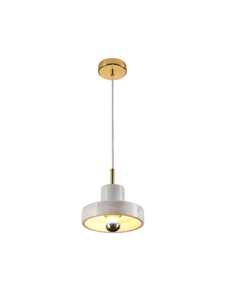 Single pendant lamps - Step into Design UNIVERSO marble gold 18cm pendant lamp     - product kolory-swiatla.pl 6