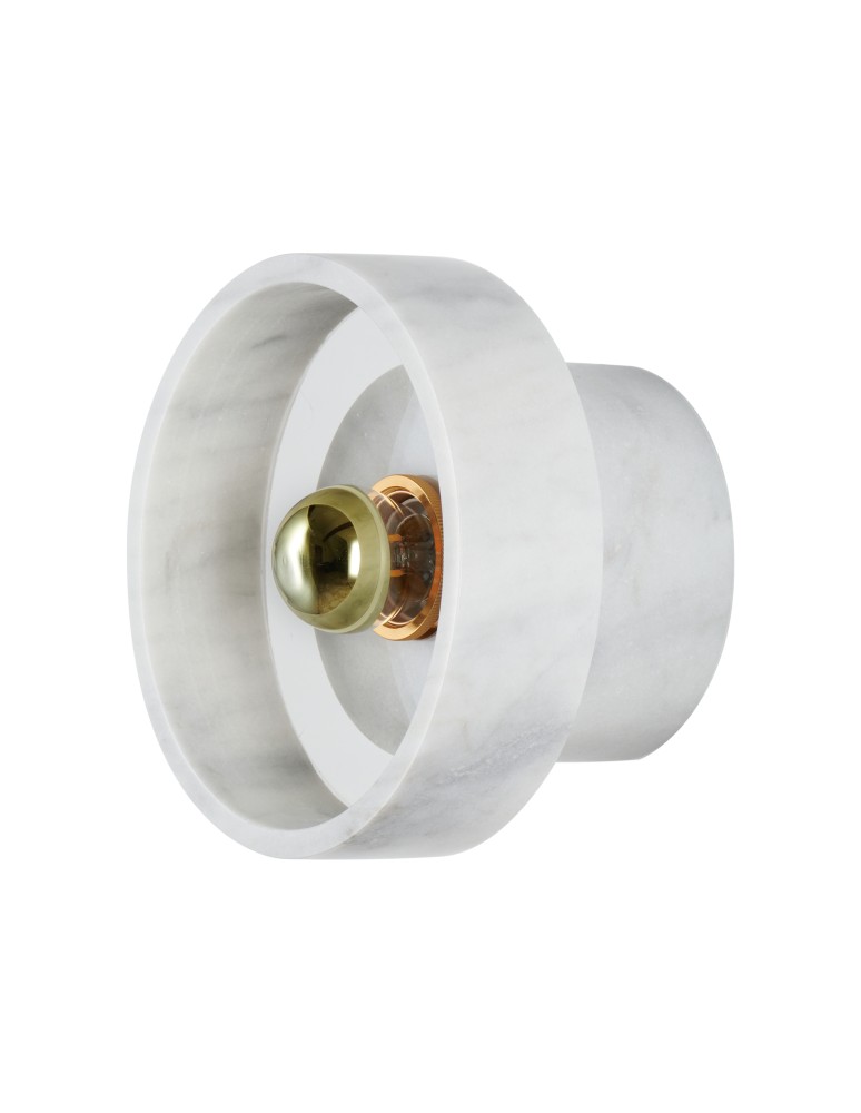 Glamour wall lamps - Step into Design UNIVERSO marble gold 18cm wall lamp.      - product kolory-swiatla.pl 2