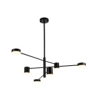 Modern pendant lamps - Step into Design CLEX pendant lamp - 6P LED black 100cm      - product 3