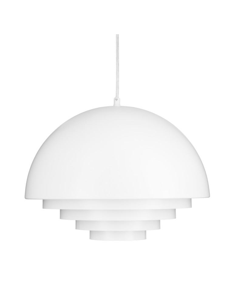 Scandinavian style pendant lamps - Step into Design DIVERSO matte white 40cm pendant lamp     - product kolory-swiatla.pl 2