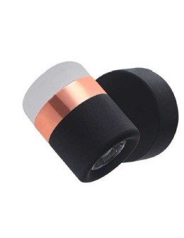 Step into Design Lampa ścienna POCCO LED czarna 16cm            