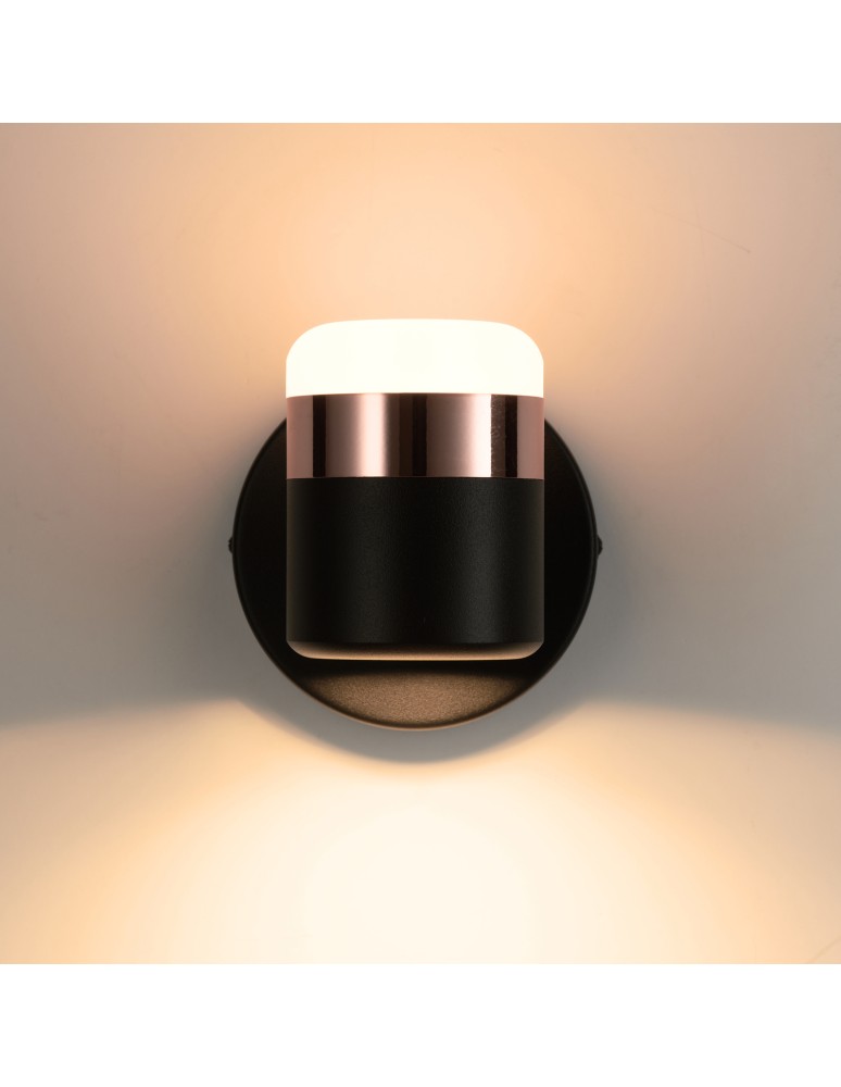 LED wall lamps - Step into Design POCCO LED wall lamp black 16cm     - product kolory-swiatla.pl 4