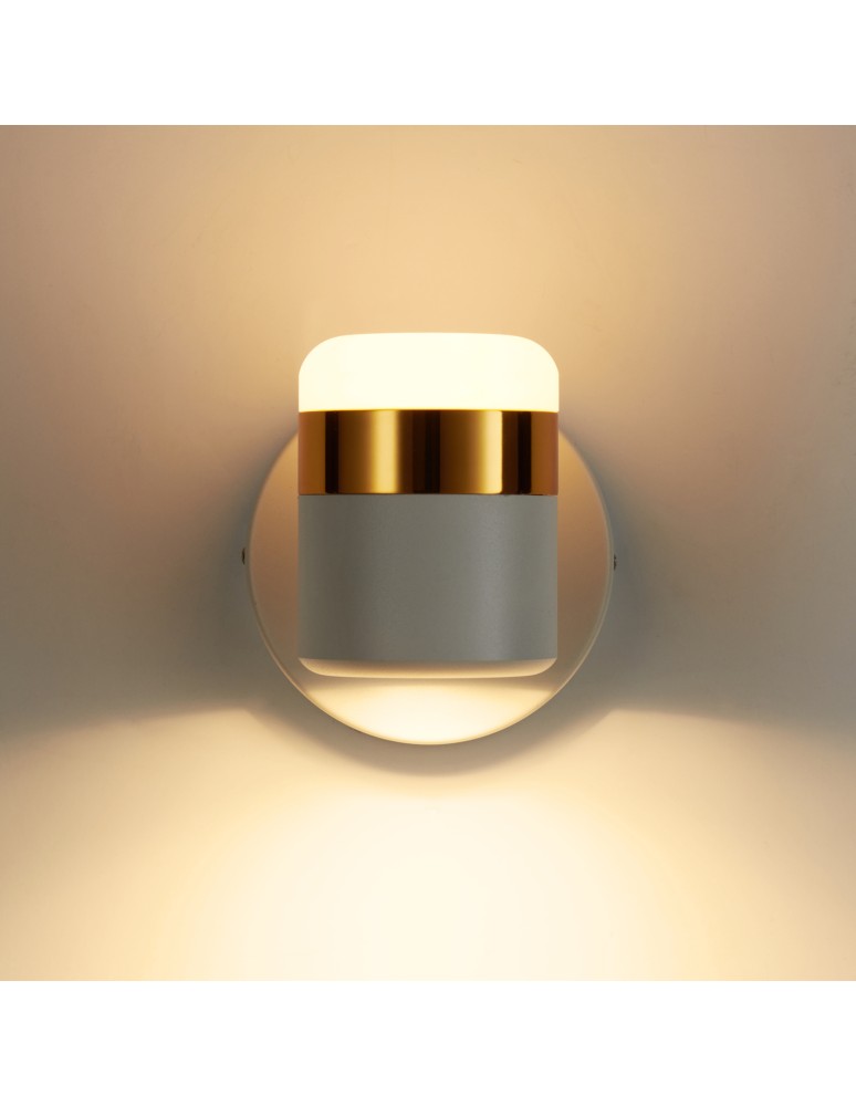 Retro wall lamps - Step into Design POCCO LED wall lamp white 16cm     - product kolory-swiatla.pl 3