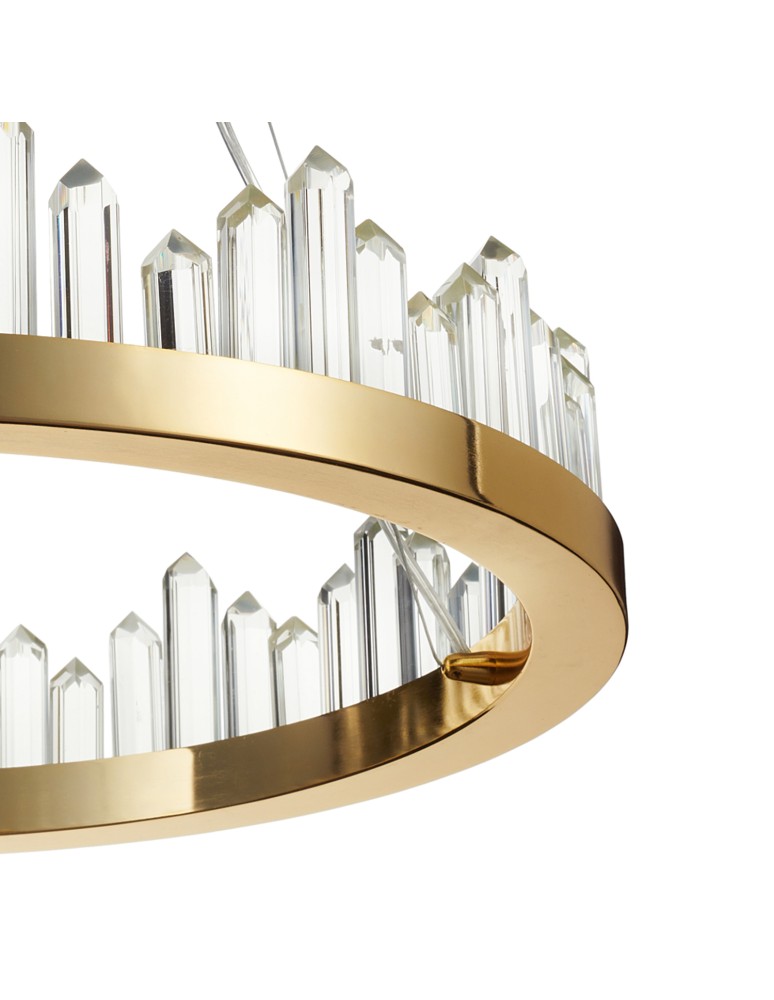 Glamour pendant lamps - Step into Design LUSSO LED pendant lamp gold 60cm     - product kolory-swiatla.pl 5