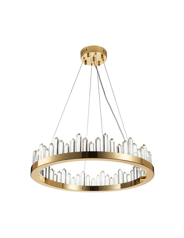 Glamour pendant lamps - Step into Design LUSSO LED pendant lamp gold 60cm     - product kolory-swiatla.pl 7