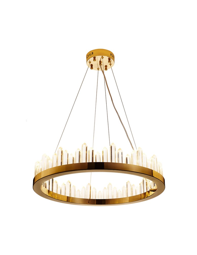 Glamour pendant lamps - Step into Design LUSSO LED pendant lamp gold 60cm     - product kolory-swiatla.pl 8