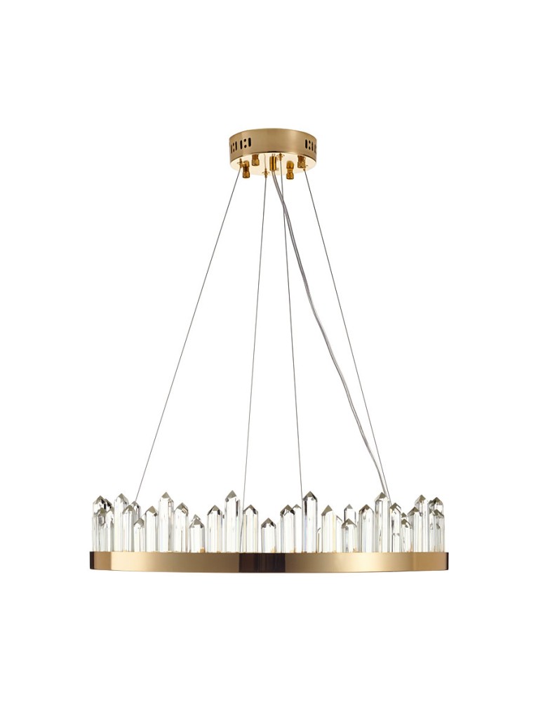 Glamour pendant lamps - Step into Design LUSSO LED pendant lamp gold 60cm     - product kolory-swiatla.pl 9