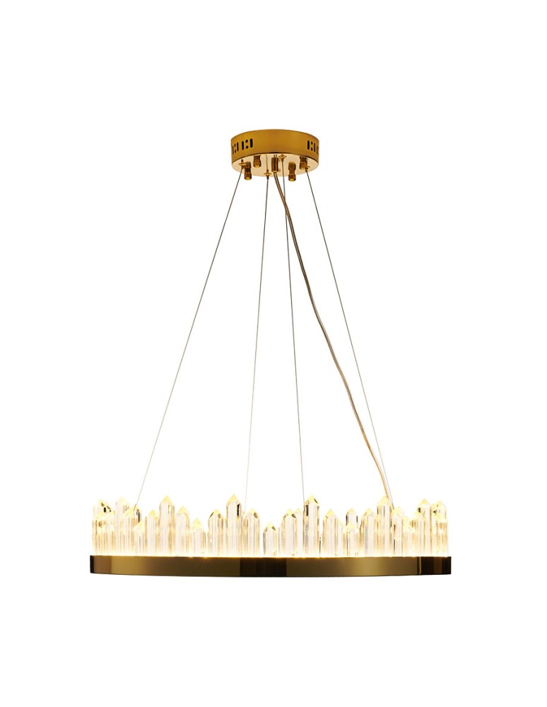 Glamour pendant lamps - Step into Design LUSSO LED pendant lamp gold 60cm     - product kolory-swiatla.pl 10