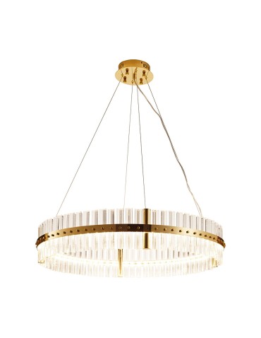 Step into Design AURA LED pendant lamp gold 85cm    