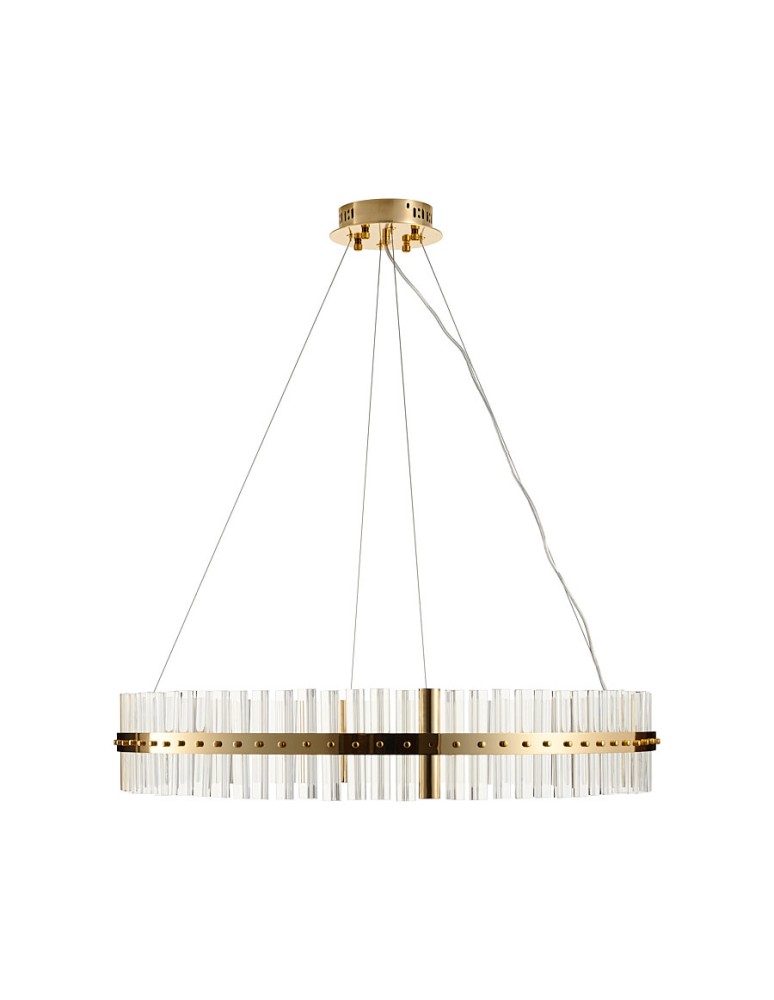 Glamour pendant lamps - Step into Design AURA LED pendant lamp gold 85cm     - product kolory-swiatla.pl 2