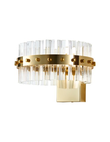 Step into Design AURA gold 18cm wall lamp    