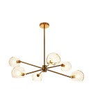 Pendant lamps spheres - Step into Design COSMIC-6 gold 75cm pendant lamp     - product 4