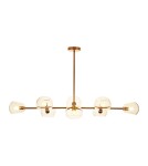 Pendant lamps spheres - Step into Design COSMIC-8 gold 85cm pendant lamp     - product 3