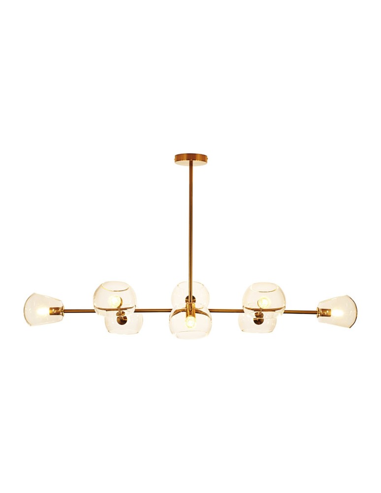 Pendant lamps spheres - Step into Design COSMIC-8 gold 85cm pendant lamp     - product kolory-swiatla.pl 3