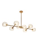 Pendant lamps spheres - Step into Design COSMIC-8 gold 85cm pendant lamp     - product 4