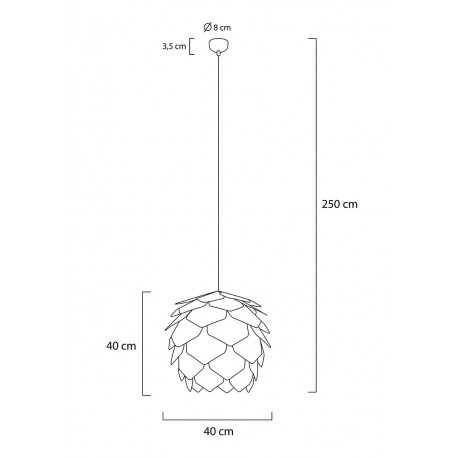 King Home Lampa wisząca CONO 43 (MD20029-430)