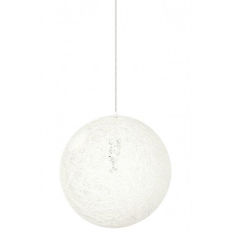 King Home Lampa wisząca LUNA 60 biała - sznurek konopny (1027S-600.WHITE)