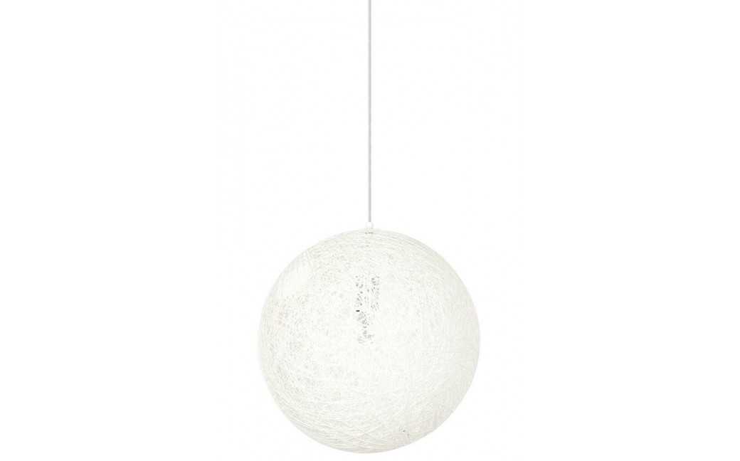 King Home Lampa wisząca LUNA 60 biała - sznurek konopny (1027S-600.WHITE)