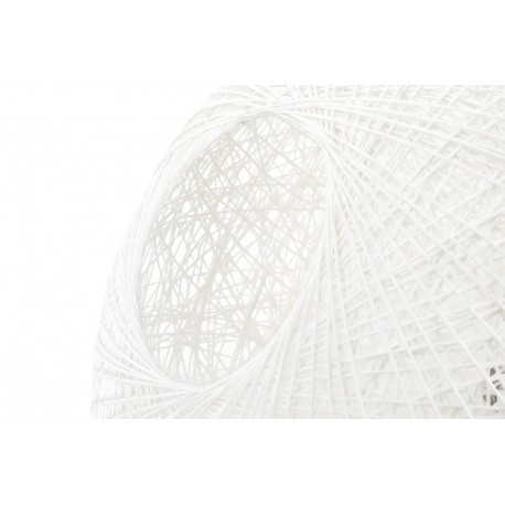 King Home Lampa wisząca LUNA 60 biała - sznurek konopny (1027S-600.WHITE)
