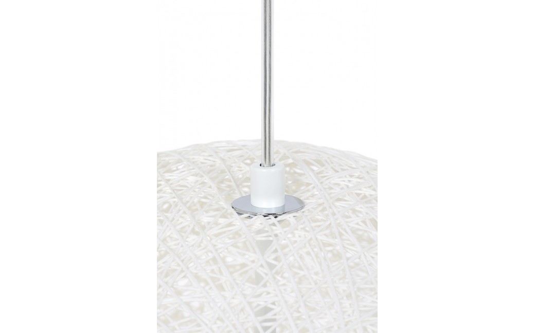 King Home Lampa wisząca LUNA 60 biała - sznurek konopny (1027S-600.WHITE)