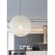 King Home Lampa wisząca LUNA 80 biała - sznurek konopny (1027S-800.WHITE)