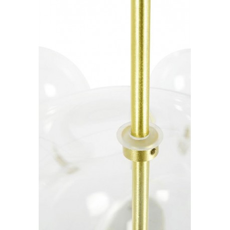 King Home Lampa wisząca CAPRI DISC 5 złota - 300 LED, aluminium, szkło (XCP9148-5A)