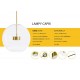 King Home Lampa wisząca CAPRI DISC 5 złota - 300 LED, aluminium, szkło (XCP9148-5A)