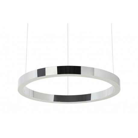 King Home Lampa wisząca RING 60 srebrna - LED, stal polerowana (JD8169-60.SILVER)